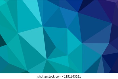Light Blue, Green vector abstract polygonal template. Colorful abstract illustration with triangles. A new texture for your web site.