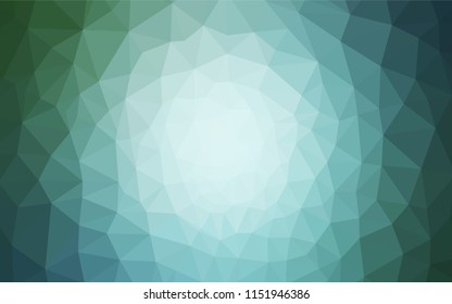 Light Blue, Green vector abstract mosaic pattern. Colorful illustration in abstract style with triangles. New template for your brand book.