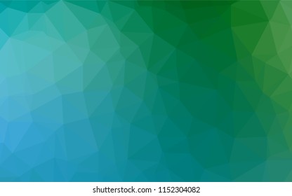 Light Blue, Green vector abstract mosaic background. Colorful abstract illustration with gradient. A completely new template for your business design.