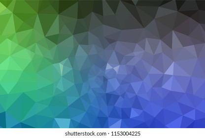 Light Blue, Green vector abstract mosaic backdrop. Modern abstract illustration with triangles. Brand new style for your business design.