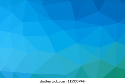 Light Blue, Green vector abstract mosaic background. A vague abstract illustration with gradient. The completely new template can be used for your brand book.