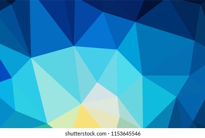 Light Blue, Green vector abstract polygonal template. A completely new color illustration in a polygonal style. Textured pattern for your backgrounds.