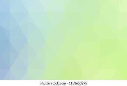 Light Blue, Green vector abstract mosaic background. Creative geometric illustration in Origami style with gradient. A new texture for your web site.