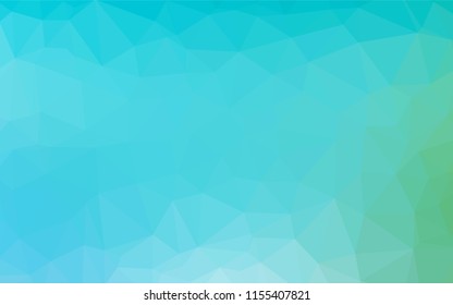 Light Blue, Green vector abstract polygonal cover. An elegant bright illustration with gradient. The elegant pattern can be used as part of a brand book.
