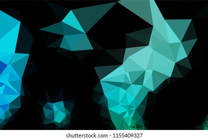 Light Blue, Green vector abstract polygonal texture. Colorful illustration in abstract style with gradient. The completely new template can be used for your brand book.