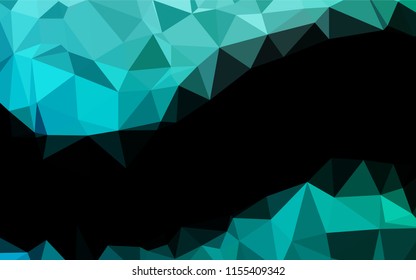 Light Blue, Green vector abstract polygonal cover. Colorful abstract illustration with gradient. The completely new template can be used for your brand book.