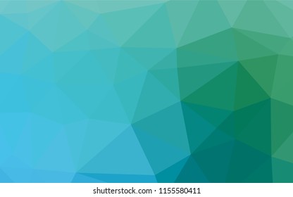 Light Blue, Green vector abstract polygonal cover. A vague abstract illustration with gradient. The template can be used as a background for cell phones.
