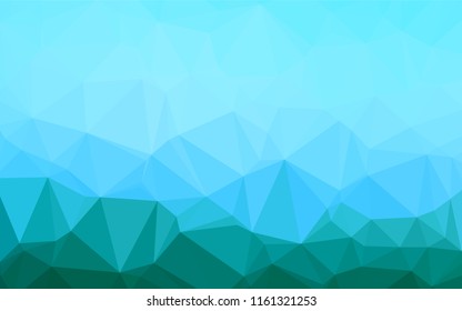 Light Blue, Green vector abstract mosaic pattern. Colorful illustration in abstract style with gradient. A new texture for your design.