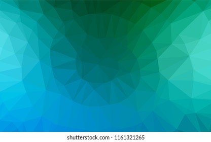 Light Blue, Green vector abstract mosaic backdrop. Shining colored illustration in a Brand new style. A completely new template for your business design.