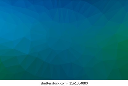 Light Blue, Green vector abstract polygonal texture. An elegant bright illustration with gradient. Brand new design for your business.