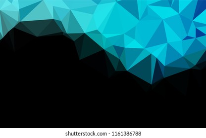 Light Blue, Green vector abstract polygonal texture. An elegant bright illustration with gradient. A completely new design for your business.
