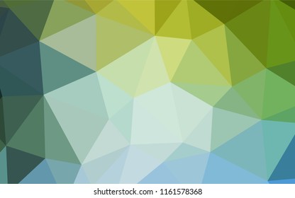 Light Blue, Green vector abstract polygonal pattern. A sample with polygonal shapes. Brand new design for your business.