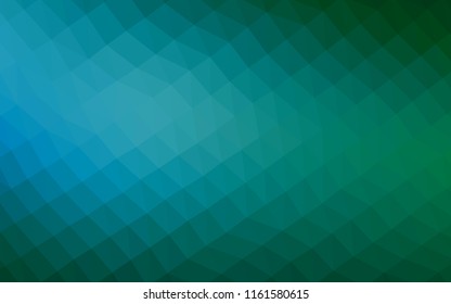 Light Blue, Green vector abstract mosaic backdrop. Brand new colored illustration in blurry style with gradient. The polygonal design can be used for your web site.