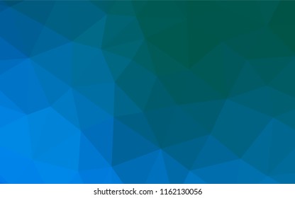 Light Blue, Green vector abstract mosaic backdrop. Shining colored illustration in a Brand new style. Brand new style for your business design.