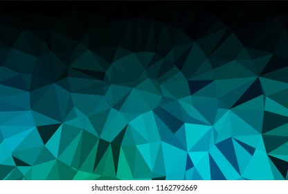 Light Blue, Green vector abstract mosaic pattern. Glitter abstract illustration with an elegant design. A completely new design for your business.