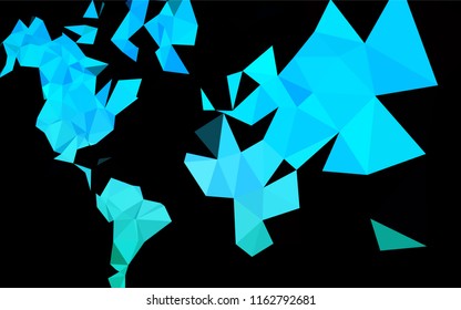 Light Blue, Green vector abstract mosaic backdrop. Modern geometrical abstract illustration with gradient. A completely new template for your business design.