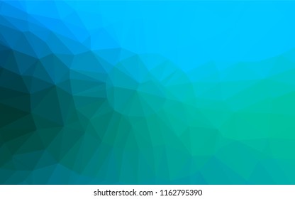Light Blue, Green vector abstract mosaic pattern. An elegant bright illustration with gradient. The textured pattern can be used for background.