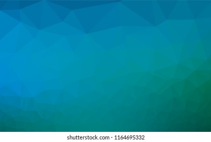 Light Blue, Green vector abstract polygonal texture. Creative geometric illustration in Origami style with gradient. The elegant pattern can be used as part of a brand book.