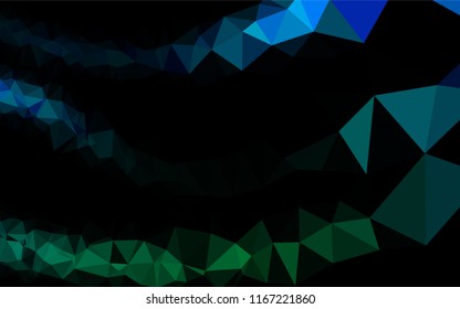 Light Blue, Green vector abstract mosaic pattern. Modern geometrical abstract illustration with gradient. The elegant pattern can be used as part of a brand book.