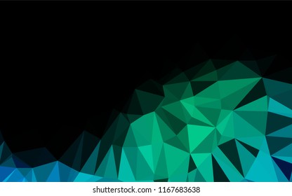 Light Blue, Green vector abstract mosaic background. Glitter abstract illustration with an elegant design. The completely new template can be used for your brand book.