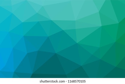 Light Blue, Green vector abstract polygonal texture. Brand new colored illustration in blurry style with gradient. A completely new template for your business design.
