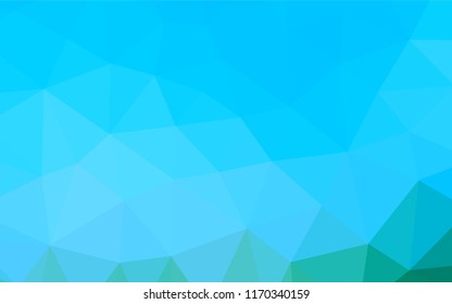 Light Blue, Green vector abstract polygonal cover. Colorful abstract illustration with gradient. The template can be used as a background for cell phones.