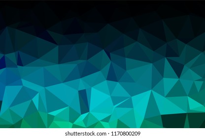 Light Blue, Green vector abstract mosaic background. Modern geometrical abstract illustration with gradient. The template can be used as a background for cell phones.