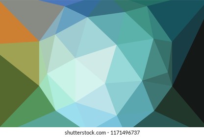 Light Blue, Green vector abstract mosaic backdrop. Shining polygonal illustration, which consist of triangles. A new texture for your web site.