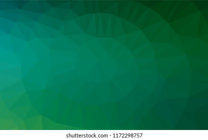 Light Blue, Green vector abstract mosaic pattern. Modern geometrical abstract illustration with gradient. Triangular pattern for your business design.