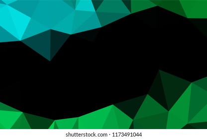 Light Blue, Green vector abstract polygonal texture. A completely new color illustration in a vague style. The textured pattern can be used for background.