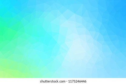 Light Blue, Green vector abstract polygonal template. Creative geometric illustration in Origami style with gradient. Brand new design for your business.