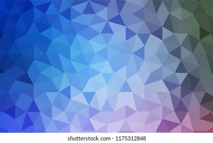 Light Blue, Green vector abstract mosaic pattern. Creative geometric illustration in Origami style with gradient. Textured pattern for your backgrounds.