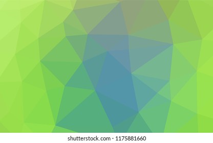 Light Blue, Green vector abstract polygonal cover. Creative illustration in halftone style with gradient. Brand new design for your business.