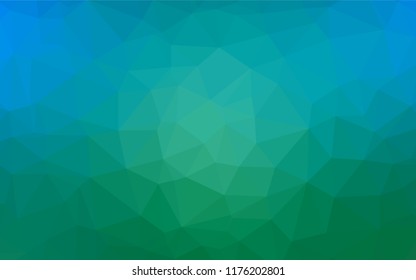 Light Blue, Green vector abstract mosaic backdrop. Brand new colored illustration in blurry style with gradient. A completely new design for your business.