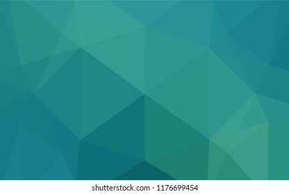 Light Blue, Green vector abstract mosaic background. Triangular geometric sample with gradient.  Brand new design for your business.