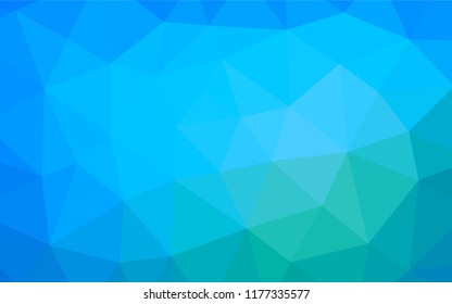 Light Blue, Green vector abstract polygonal texture. Colorful illustration in abstract style with gradient. A new texture for your design.