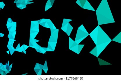 Light Blue, Green vector abstract mosaic background. Shining colored illustration in a Brand new style. A completely new template for your business design.