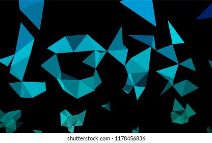 Light Blue, Green vector abstract mosaic background. A vague abstract illustration with gradient. A new texture for your design.