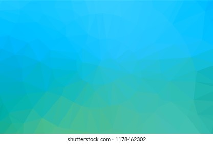 Light Blue, Green vector abstract mosaic pattern. Brand new colored illustration in blurry style with gradient. A completely new design for your business.