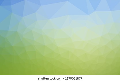 Light Blue, Green vector abstract mosaic pattern. Colorful abstract illustration with gradient. The completely new template can be used for your brand book.