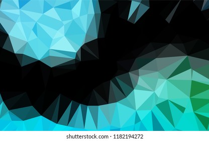 Light Blue, Green vector abstract mosaic backdrop. Brand new colored illustration in blurry style with gradient. The completely new template can be used for your brand book.