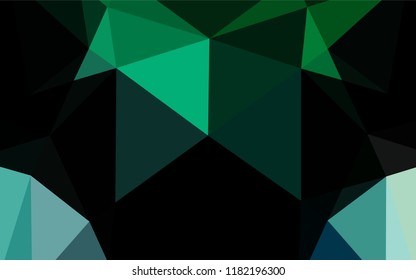 Light Blue, Green vector abstract mosaic backdrop. Glitter abstract illustration with an elegant design. A new texture for your design.