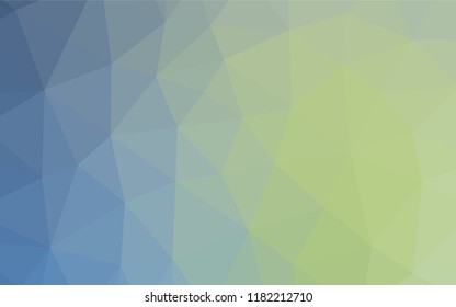 Light Blue, Green vector abstract mosaic background. Shining illustration, which consist of triangles. Brand new style for your business design.
