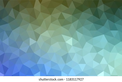 Light Blue, Green vector abstract mosaic pattern. Colorful illustration in abstract style with triangles. Textured pattern for your backgrounds.
