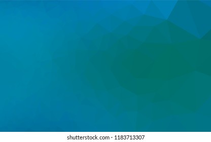 Light Blue, Green vector abstract polygonal texture. A sample with polygonal shapes. A completely new template for your business design.