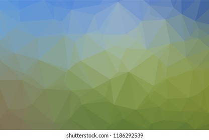 Light Blue, Green vector abstract mosaic backdrop. A completely new color illustration in a vague style. Brand new design for your business.