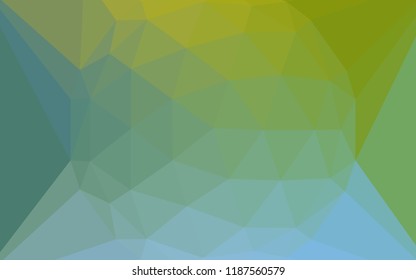 Light Blue, Green vector abstract mosaic pattern with a diamond. A sample with polygonal shapes. Brand new style for your business design.