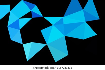 Light Blue, Green vector abstract polygonal layout. Creative illustration in halftone style with gradient. The textured pattern can be used for background.