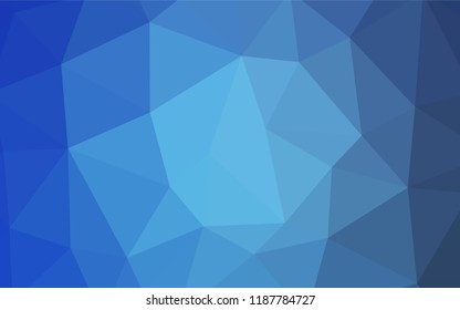 Light Blue, Green vector abstract polygonal template. A sample with polygonal shapes. Template for cell phone's backgrounds.