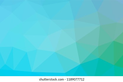 Light Blue, Green vector abstract mosaic background. Colorful abstract illustration with gradient. A completely new design for your business.